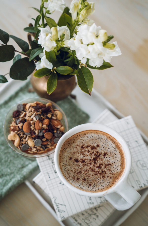 Coffee and Snack Table Small business branding photography