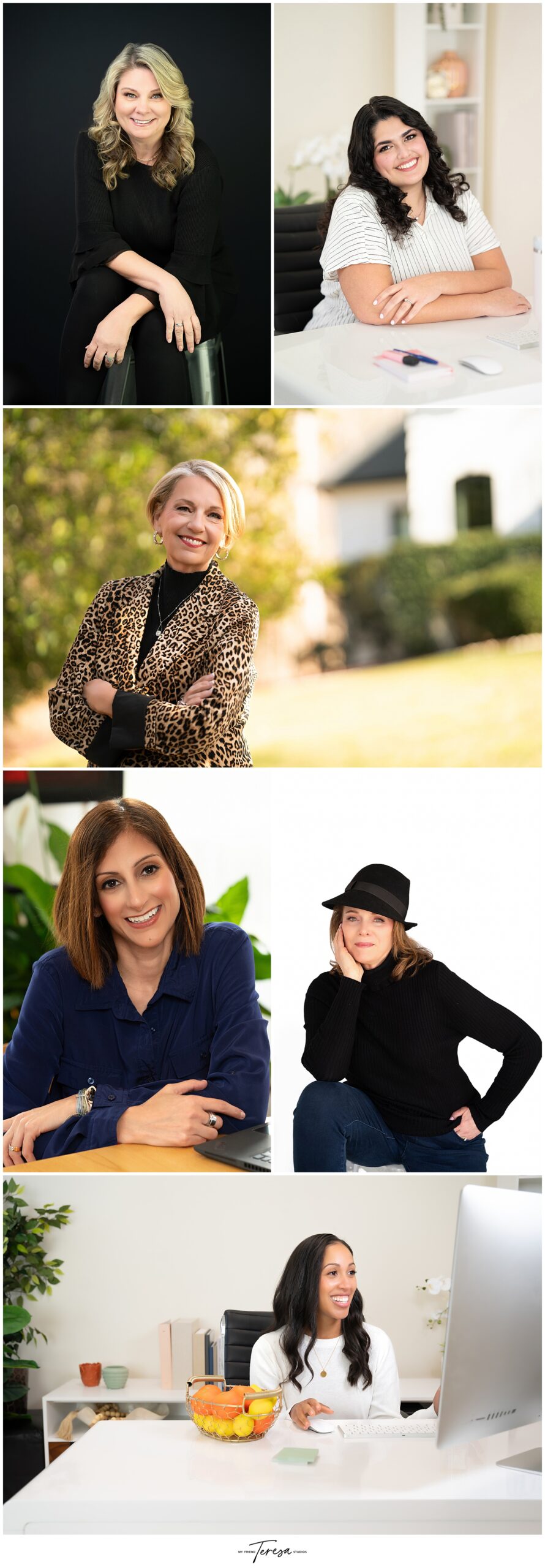 A variety of Executive Headshots in different environments.